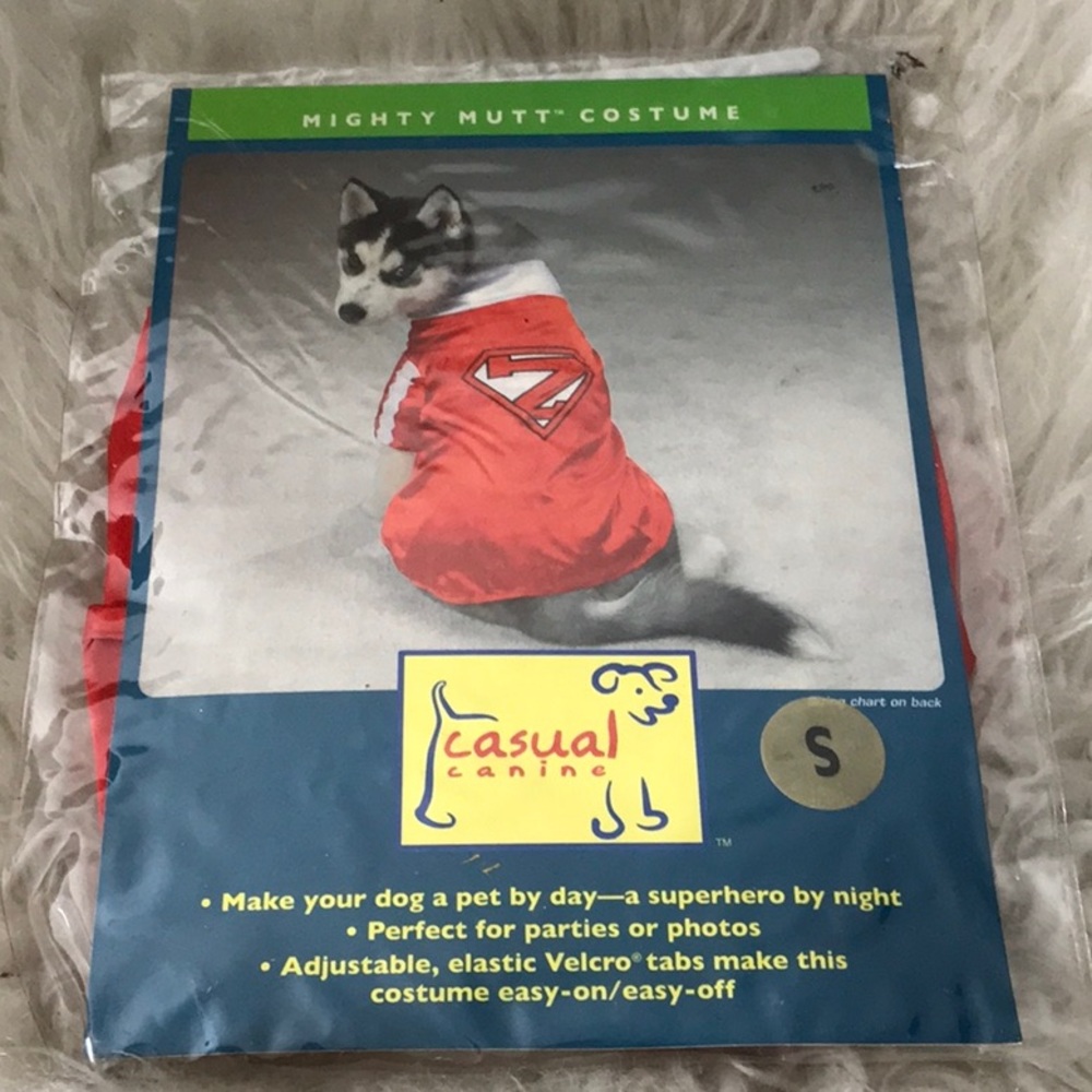 NWT Casual Canine small dog Superhero Costume adjustable